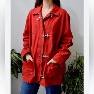 Vintage 1967 Lauren USRL Fireman Engine Nautical Clasp Jacket Womens Size 3X
